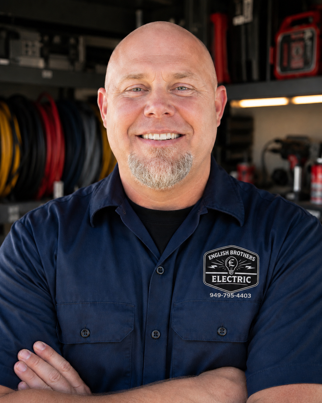 Tommy English, owner of English Brothers Electric